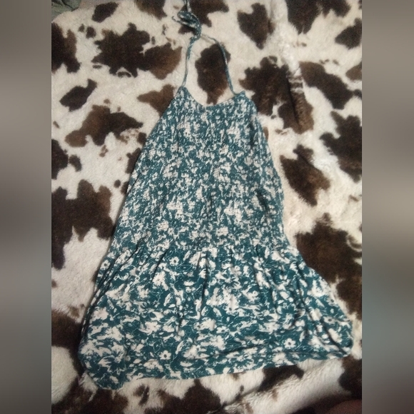 Maurices Blue and White Patterned Halter Top - Picture 1 of 3